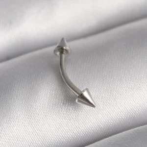 Utterly Good 316L Çelik Çivi Model Piercing Gümüş Renk Standart Beden