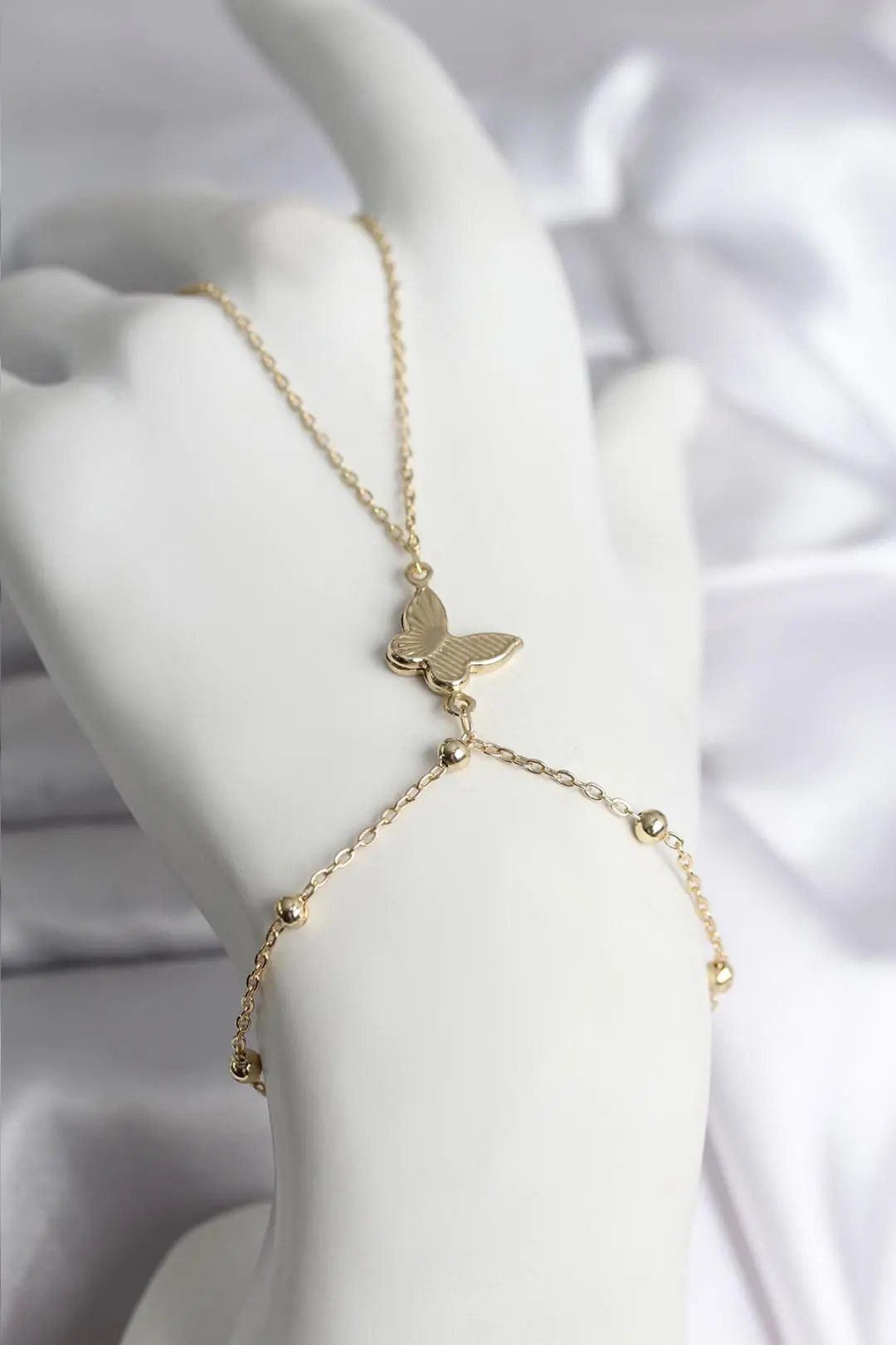 Utterly Good 316L Çelik Şahmeran Kolye Kelebek Model Gold Kaplama