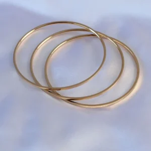 Utterly Good Ajda Model Bilezik 316L Çelik Gold Kaplama 65 mm Kadın
