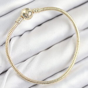 Pirinç Charm Topçuk Model Gold Renk Kadın Bileklik
