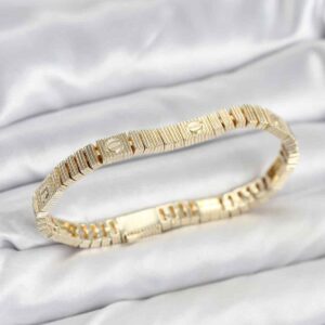 Gold Kaplama Bileklik Pirinç Klasik Vip Seri