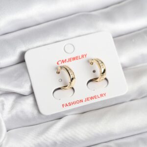 14K Gold Kaplama Kadın Küpe Klasik CM Model