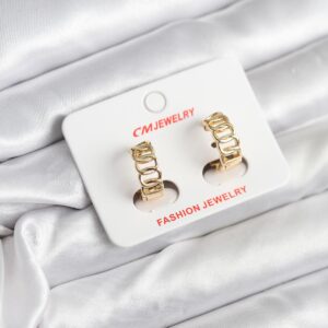 Samanyolu Model Küpe 14K Gold Kaplama Kadın CM Tasarım