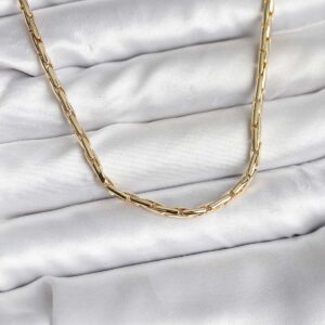 14K Gold Kaplama CM Model Kadın Kolye Günlük Şık Tasarım